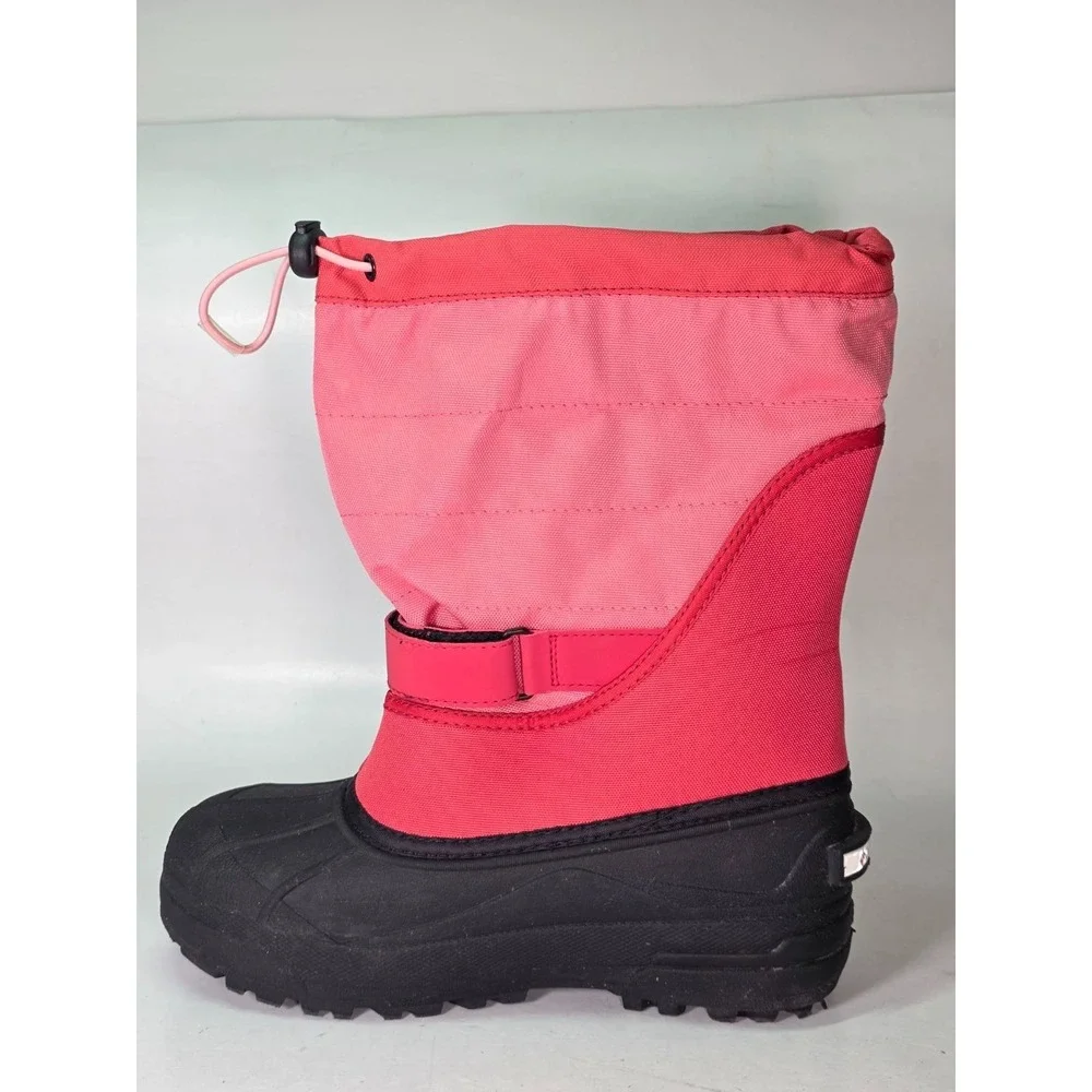 Columbia Powderbug Women's Boots Size 6 EU 38 Pink Black Rain Outdoor Snow Shoes
